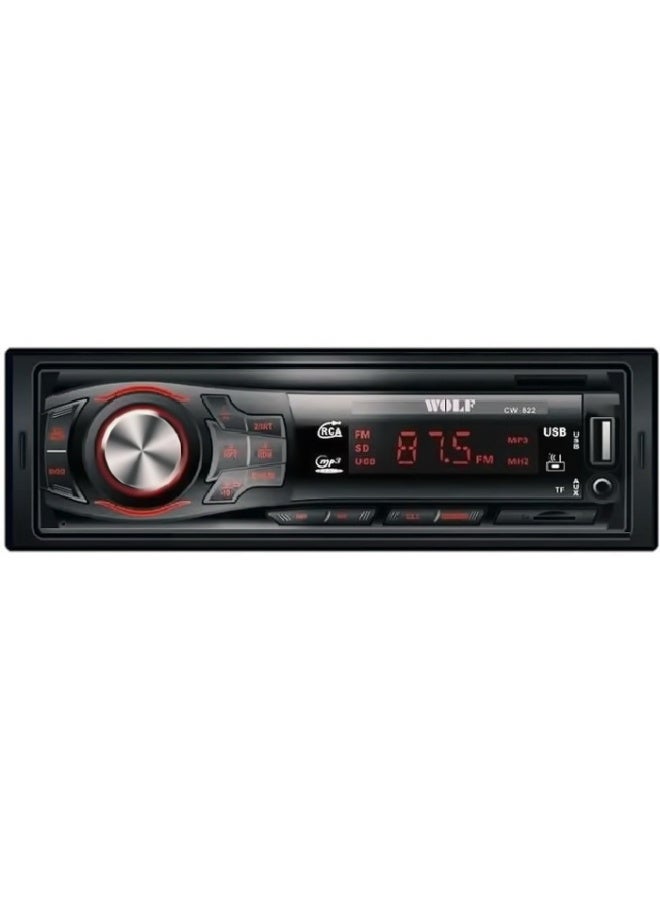Wolf Bluetooth Car Cassette ( USB, AUX, Memory Card ) – CW 822 - Image 1